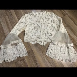 Lace crop top